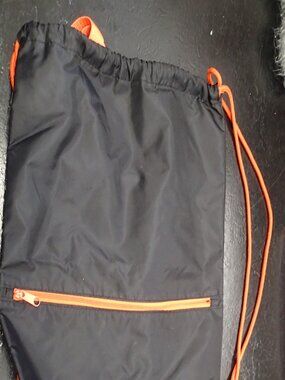 Orange and Black Cinch Sack